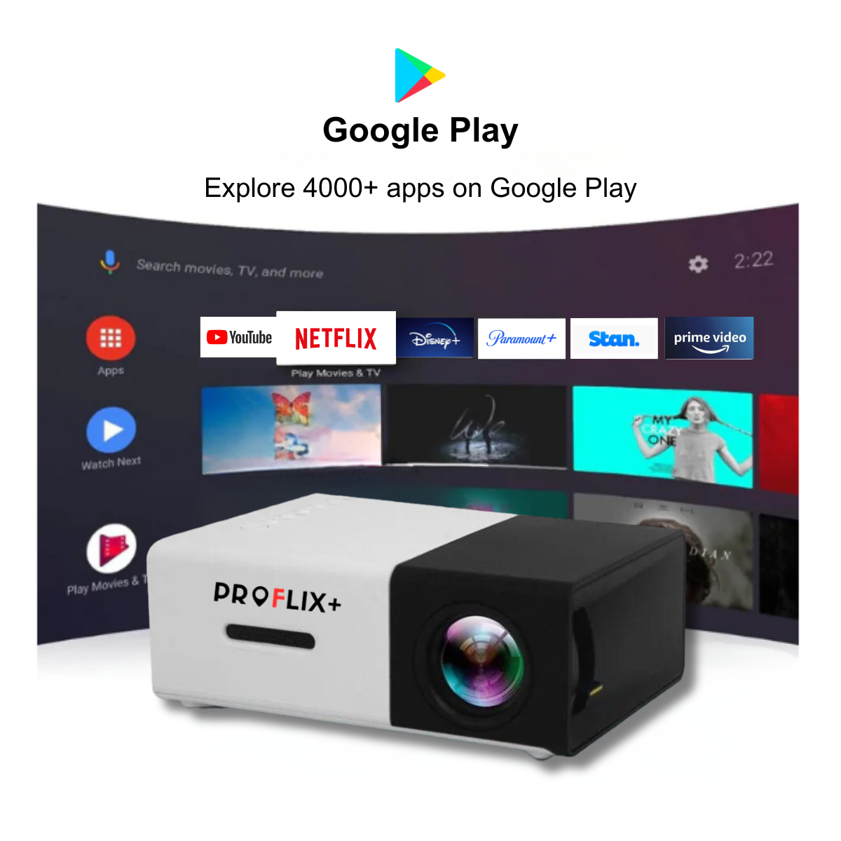 Proflix⢠Pocket Projector | Movie Bundle