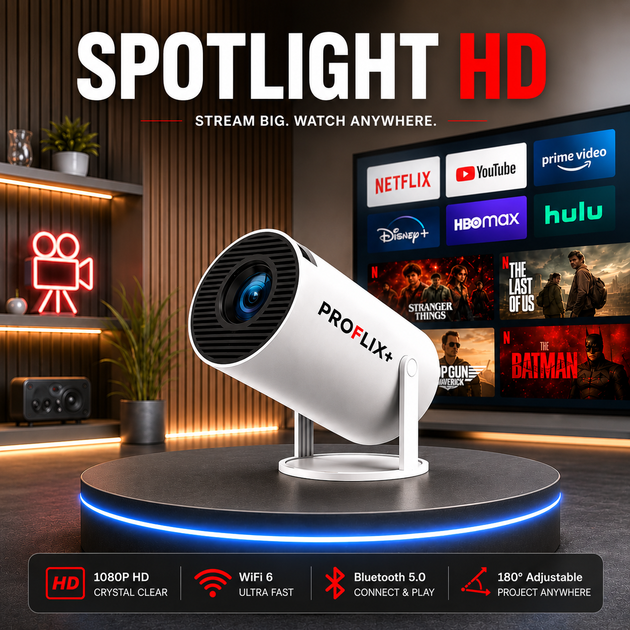 Proflix™ Spotlight HD Projector